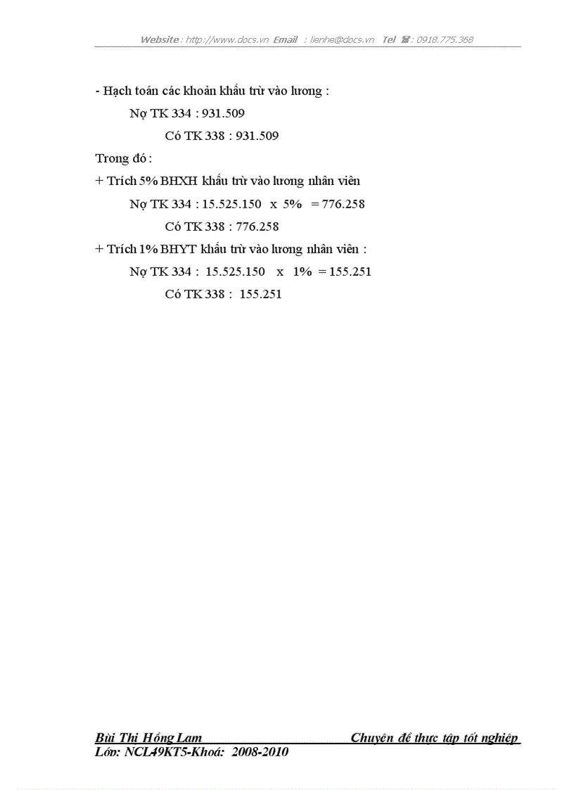 image for page Kế toán tiền lương và các khoản trích theo lương tại CÔNG TY CỔ PHẦN Ô TÔ HOÀNG GIA