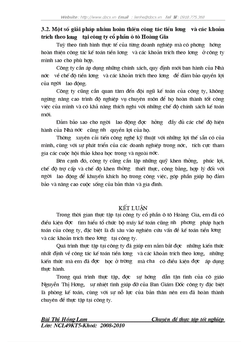 image for page Kế toán tiền lương và các khoản trích theo lương tại CÔNG TY CỔ PHẦN Ô TÔ HOÀNG GIA