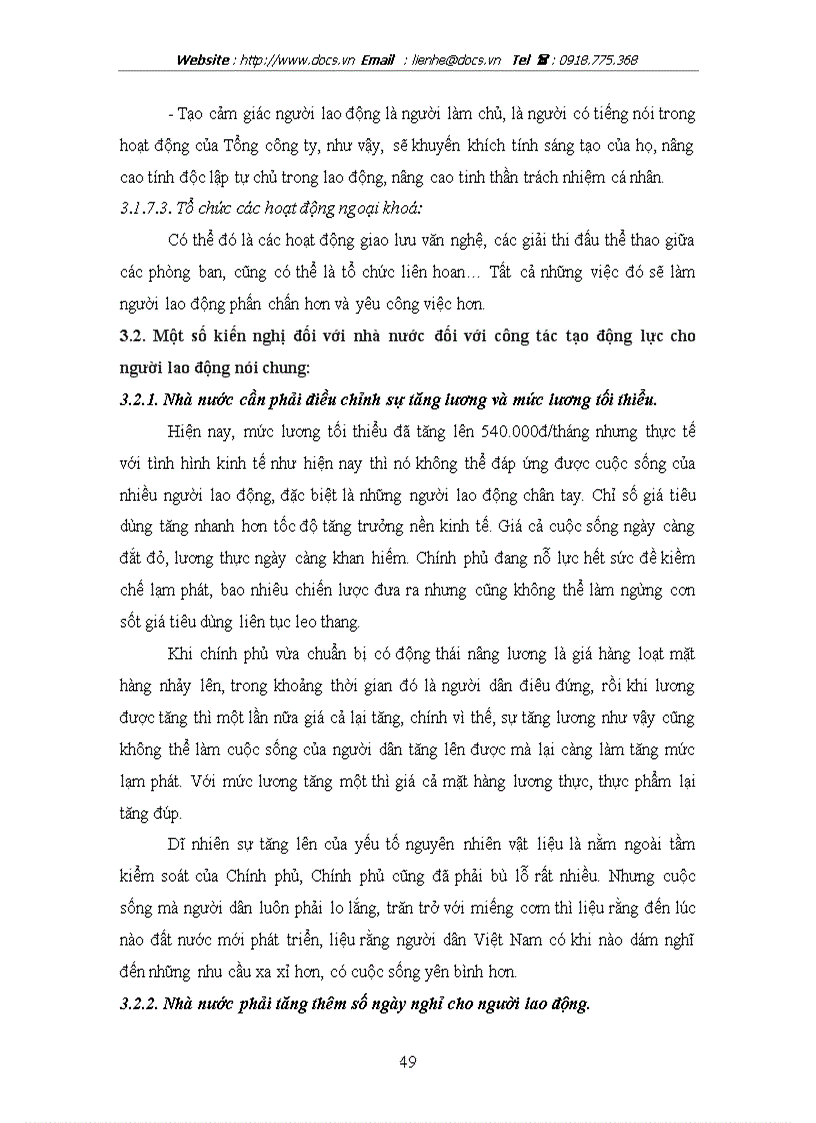 image for page Thực trạng và một số giải pháp nhằm hoàn thiện công tác tạo động lực lao động tại Văn phòng Tổng công ty lâm nghiệp Việt Nam