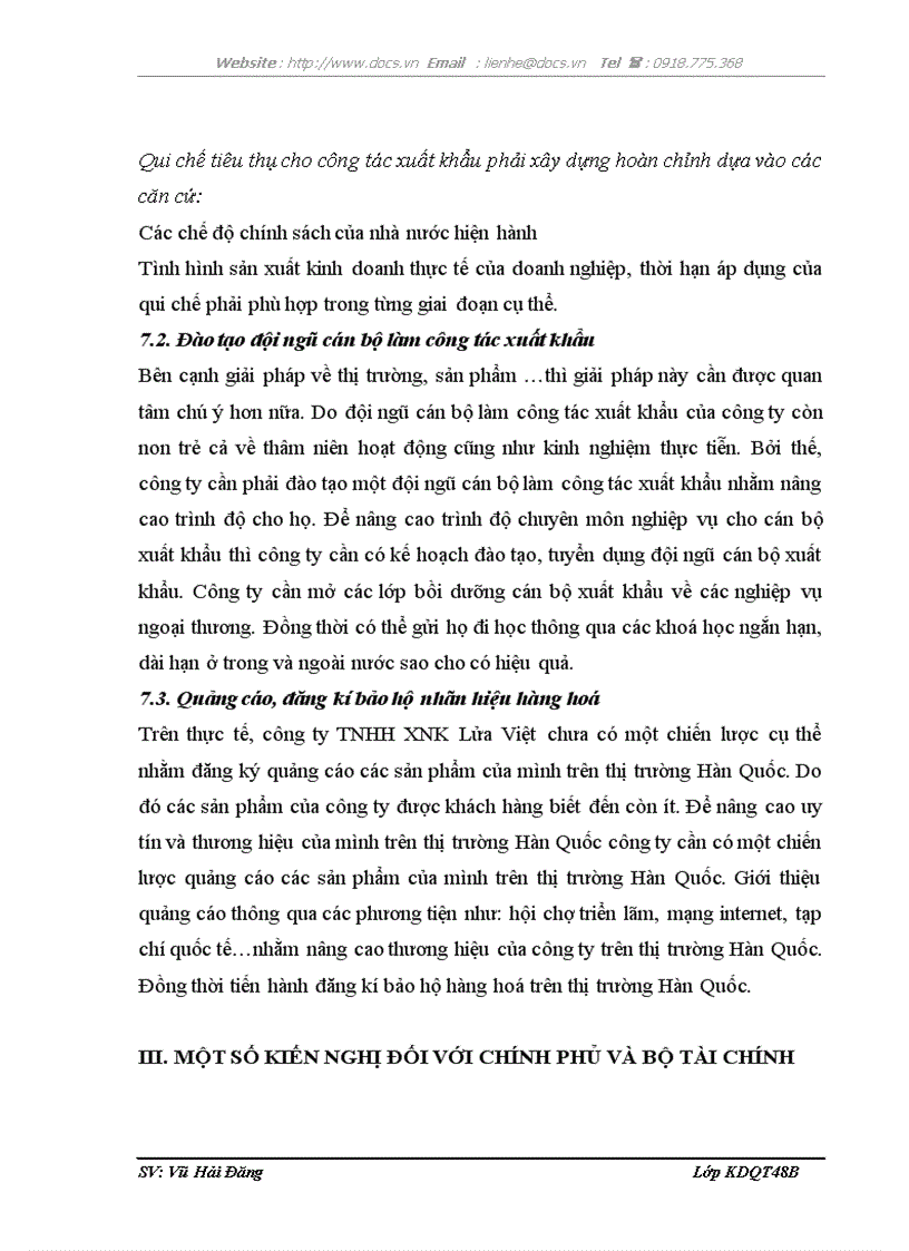 image for page Thực trạng hoạt động xuất khẩu ở công ty tnhh xnk lửa việt