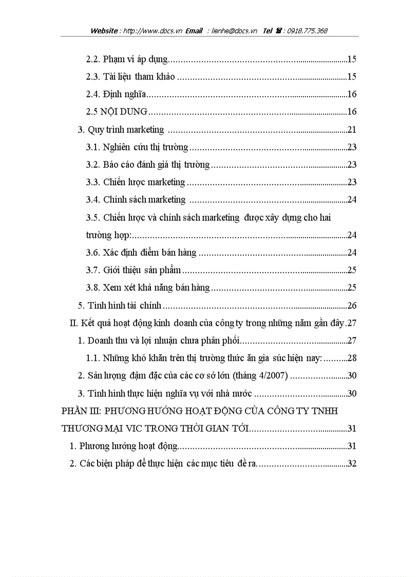 image for page Báo cáo thực tập tại CÔNG TY TNHH THƯƠNG MẠI VIC