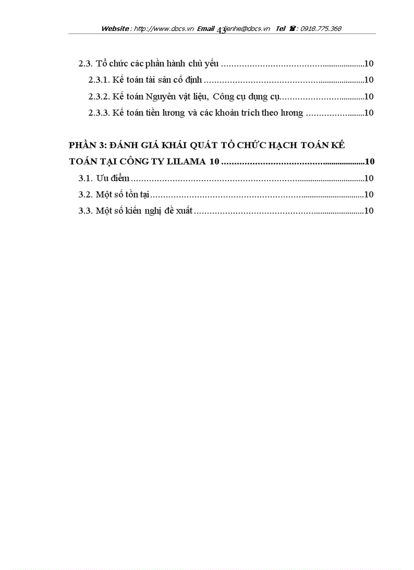 image for page Báo cáo thực tập công ty cổ phần lilama 10