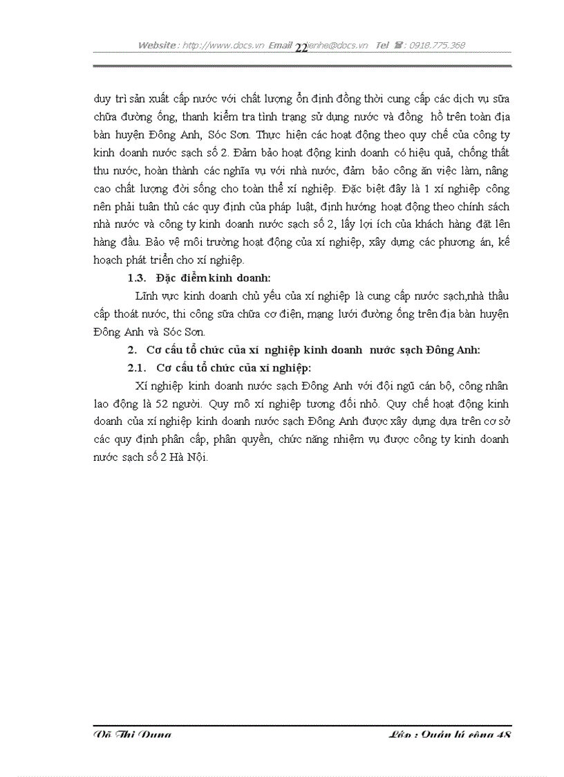 image for page Một số giải pháp nhằm hoàn thiện công cụ tạo động lực tại xí nghiệp kinh doanh nước sạch Đông Anh