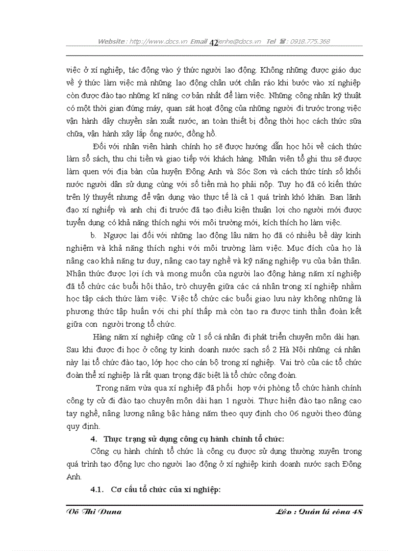 image for page Một số giải pháp nhằm hoàn thiện công cụ tạo động lực tại xí nghiệp kinh doanh nước sạch Đông Anh