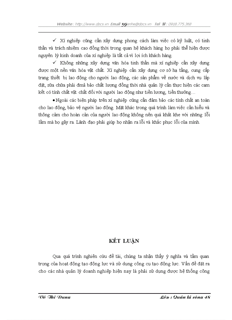 image for page Một số giải pháp nhằm hoàn thiện công cụ tạo động lực tại xí nghiệp kinh doanh nước sạch Đông Anh