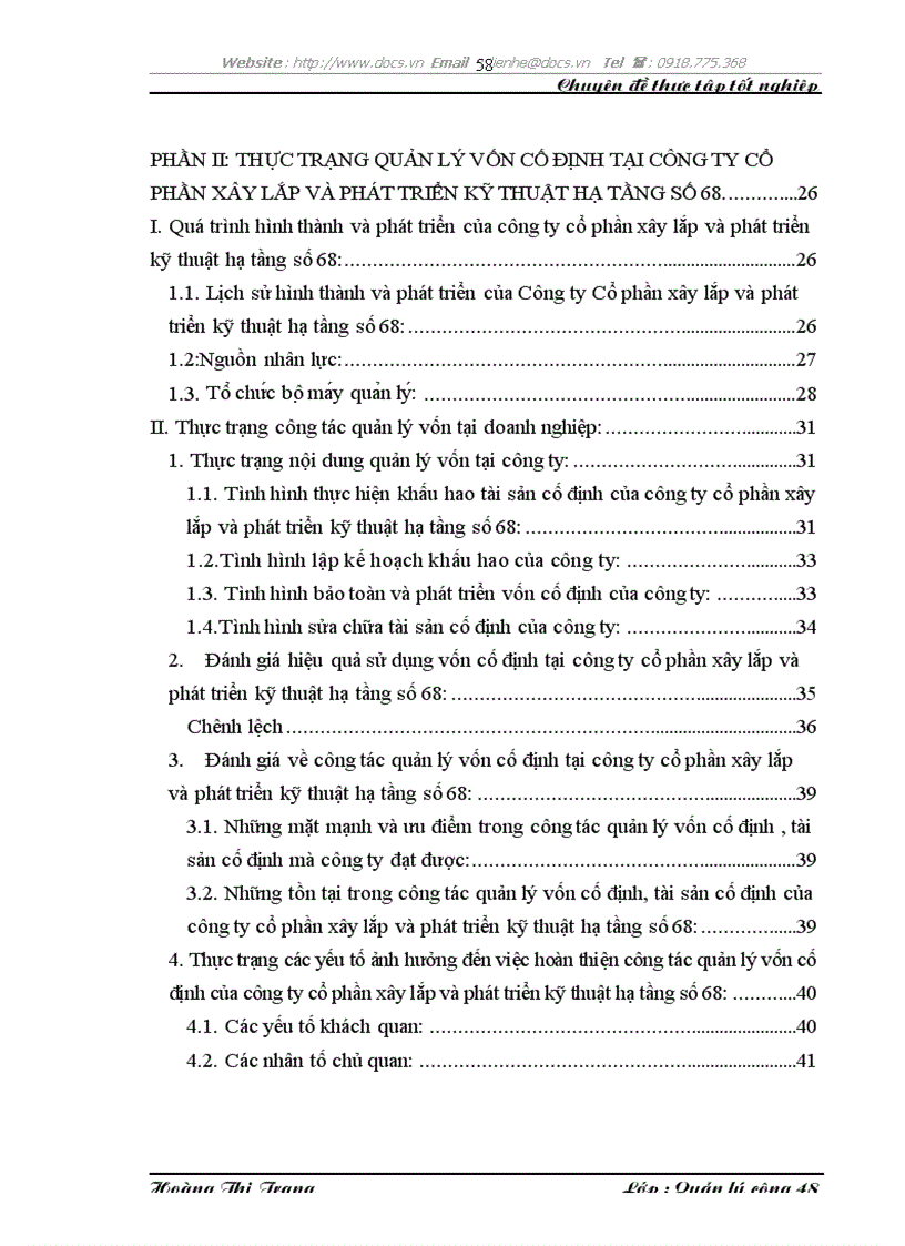 image for page Công tác quản lý vốn cố định tại công ty cổ phần xây lắp và phát triển kỹ thuật hạ tầng số 68