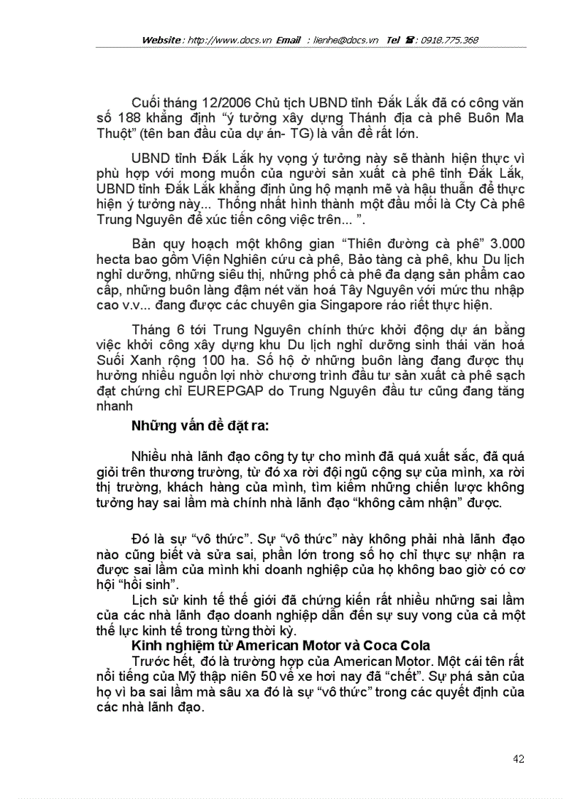 image for page Vai trò của người lãnh đạo C ty Trung Nguyên