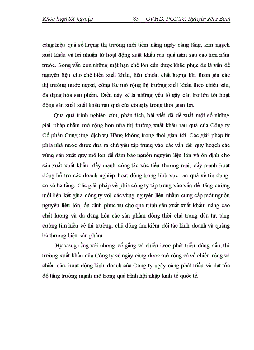 image for page Mở rộng thị trường XK rau quả tại C ty CP Cung ứng dịch vụ Hàng không