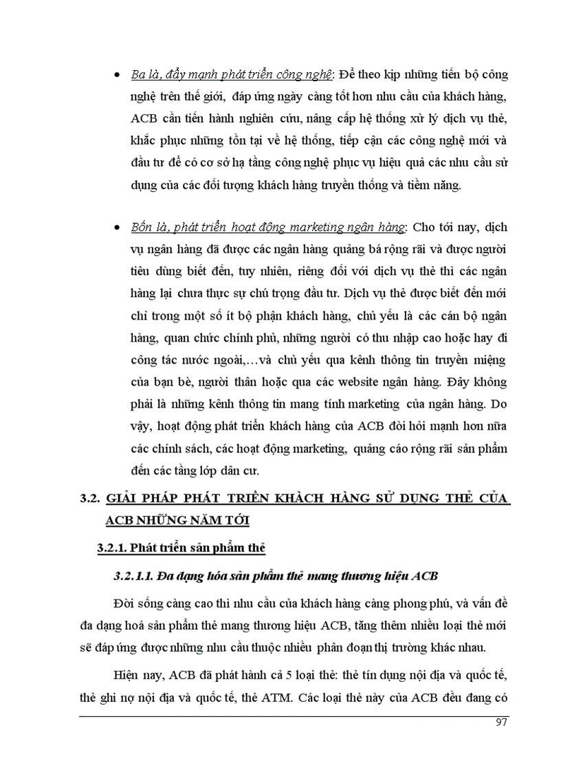 image for page Phát triển khách hàng sử dụng thẻ của ngân hàng Á Châu ACB