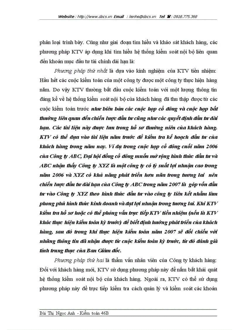 image for page Hoàn thiện quy trình kiểm toán các khoản đầu tư tài chính dài hạn do Công ty AASC thực hiện