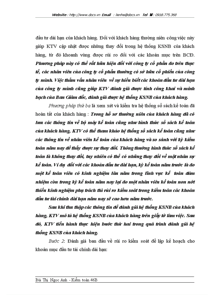 image for page Hoàn thiện quy trình kiểm toán các khoản đầu tư tài chính dài hạn do Công ty AASC thực hiện