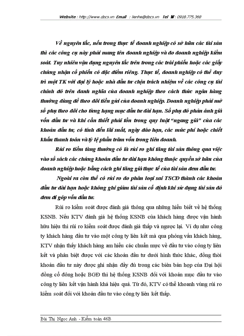 image for page Hoàn thiện quy trình kiểm toán các khoản đầu tư tài chính dài hạn do Công ty AASC thực hiện