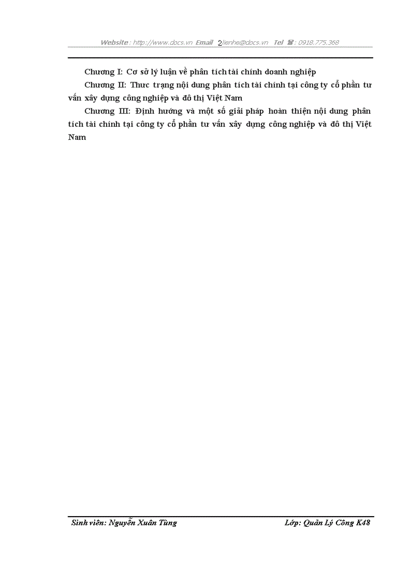 image for page Các giải pháp hoàn thiện nội dung phân tích tài chính doanh nghiệp tại công ty cổ phần tư vấn xây dựng công nghiệp và đô thị Việt Nam