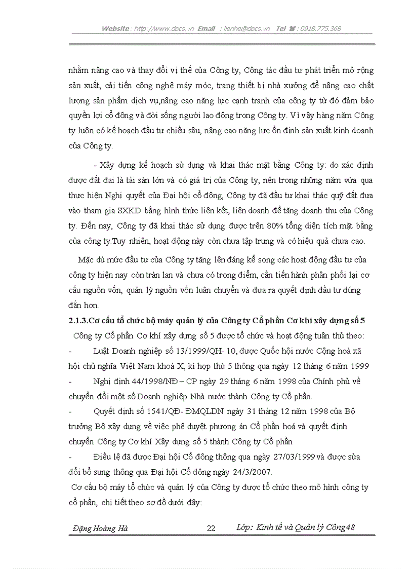 image for page Giải pháp nhằm nâng cao năng lực cạnh tranh của Công ty Cổ phần Cơ khí Xây dựng số 5