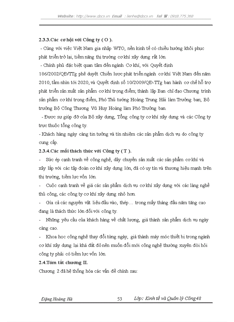 image for page Giải pháp nhằm nâng cao năng lực cạnh tranh của Công ty Cổ phần Cơ khí Xây dựng số 5