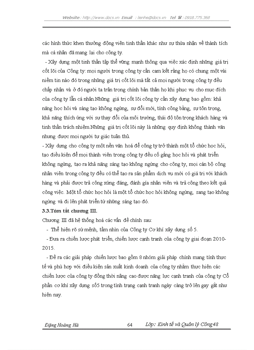 image for page Giải pháp nhằm nâng cao năng lực cạnh tranh của Công ty Cổ phần Cơ khí Xây dựng số 5