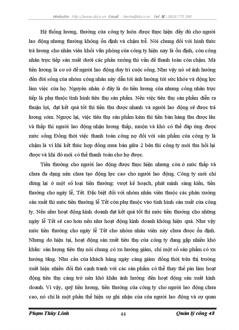 image for page Giải pháp tạo động lực cho người lao động tại công ty cổ phần Pin Hà Nội