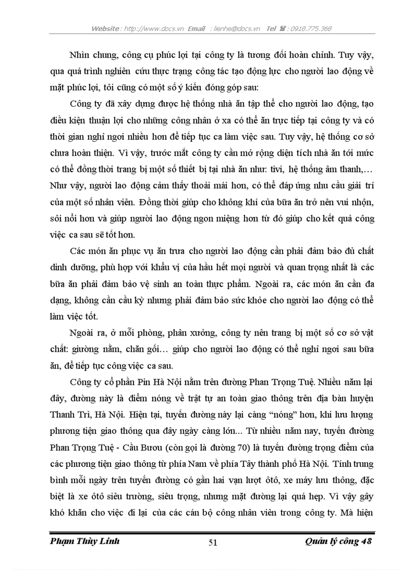 image for page Giải pháp tạo động lực cho người lao động tại công ty cổ phần Pin Hà Nội