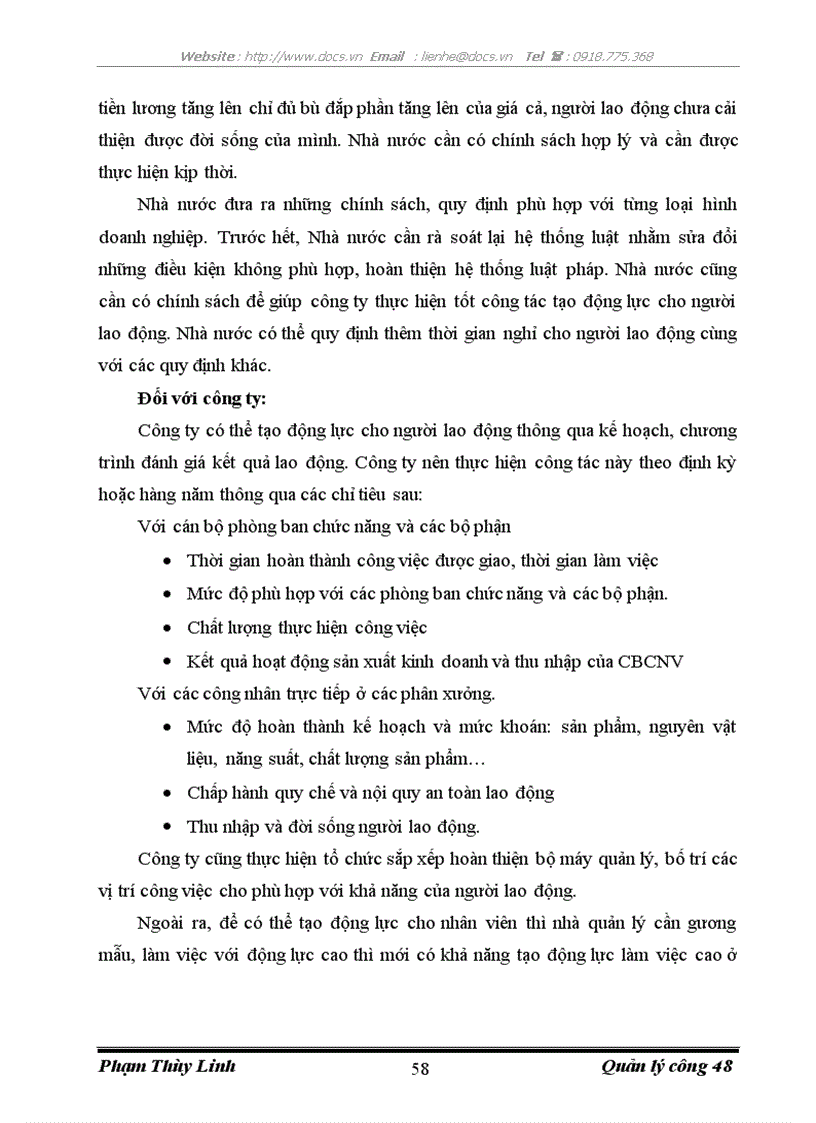 image for page Giải pháp tạo động lực cho người lao động tại công ty cổ phần Pin Hà Nội