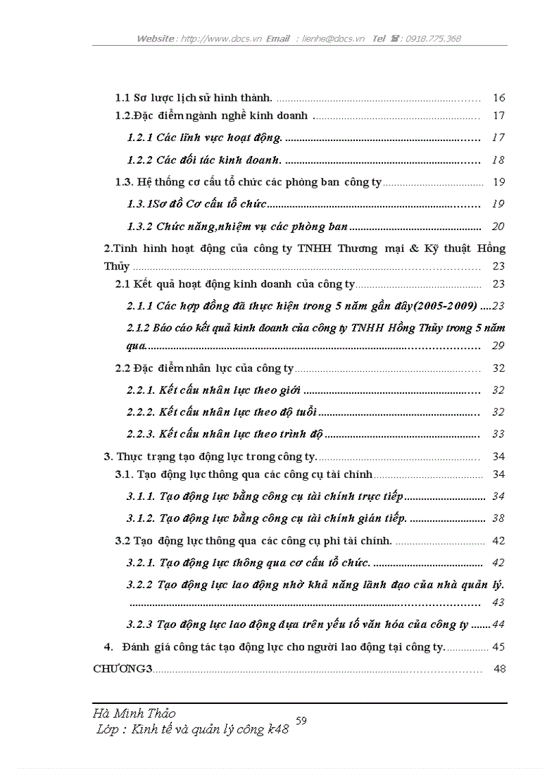 image for page Một số giải pháp nhằm hoàn thiện các công cụ tạo động lực cho người lao động tại Công ty TNHH Thương mại Kỹ thuật Hồng Thủy