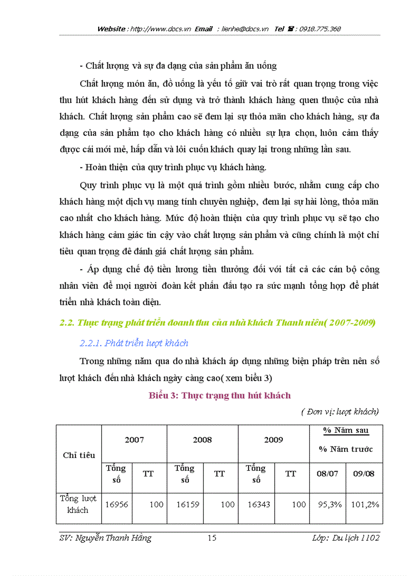 image for page Thực trạng và giải pháp nâng cao chất lượng sản phẩm tại nhà khách Thanh niên
