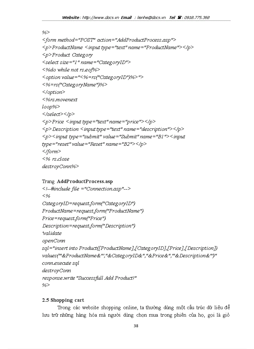 image for page Ngôn ngữ lập trình web động ASP