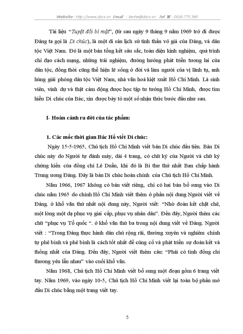 image for page Tìm hiểu nội dung và giá trị trong di chúc của chủ tịch hồ chí minh