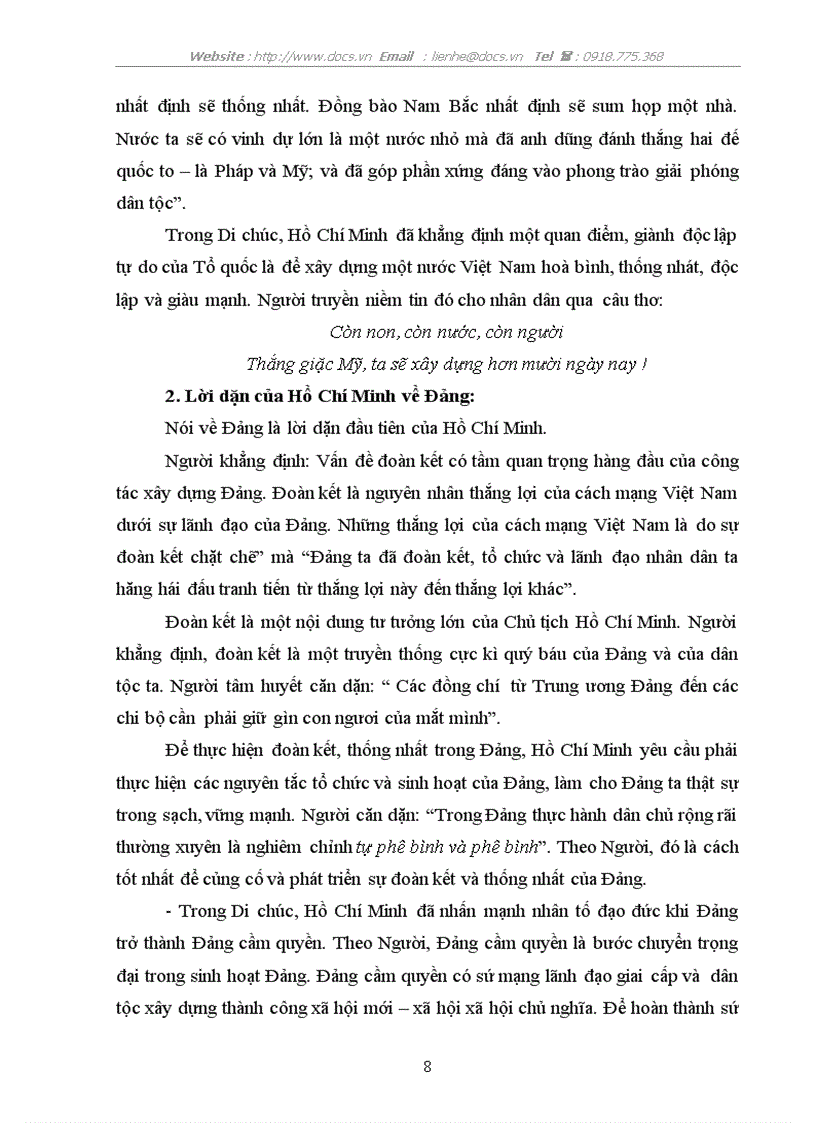 image for page Tìm hiểu nội dung và giá trị trong di chúc của chủ tịch hồ chí minh