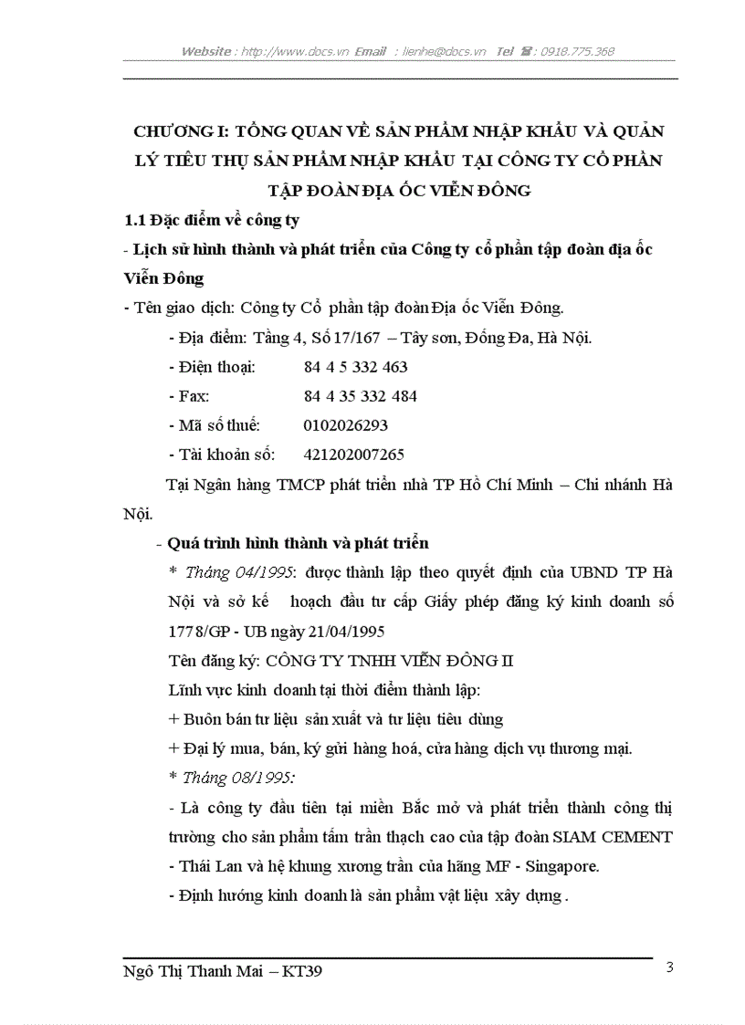 image for page Kế toán lưu chuyển hàng hóa Nhập khẩu tại Công ty cổ phần tập đoàn Địa ốc Viễn Đông