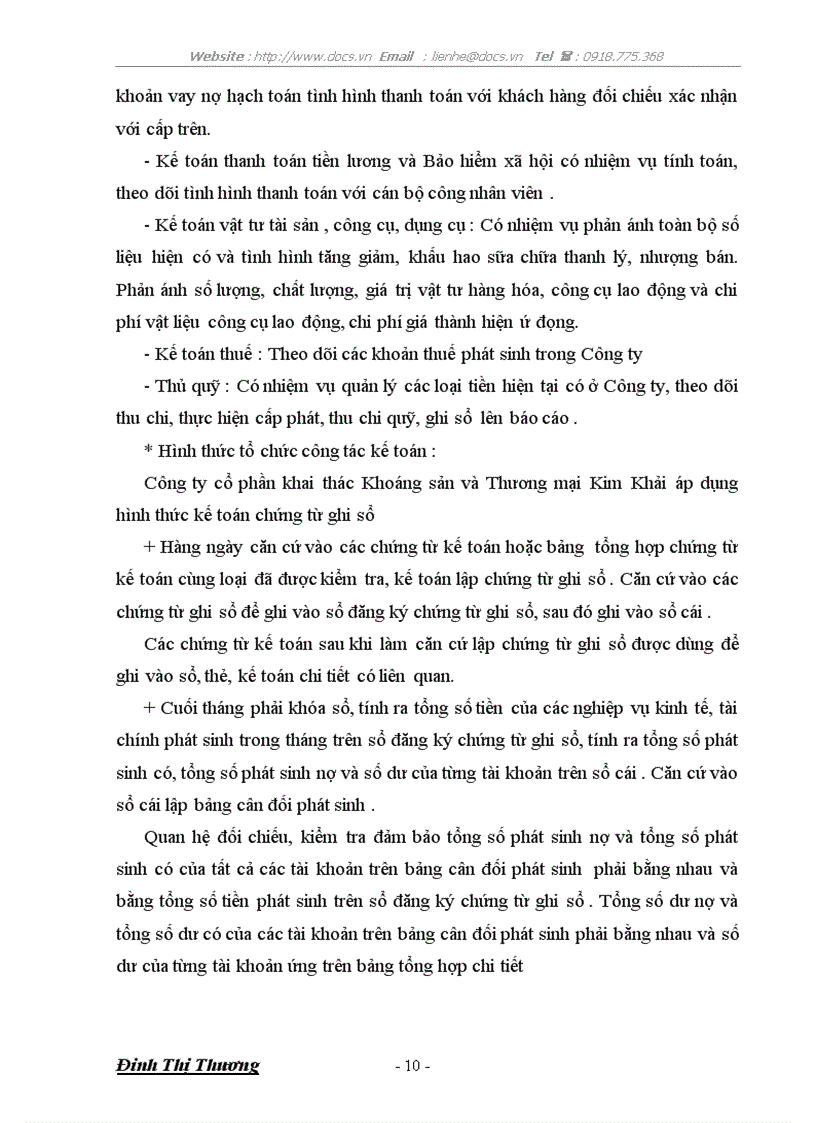 image for page Báo cáo kế toán tổng hợp tại công ty cổ phần khai thác khoáng sản và Thương mại Kim Khải