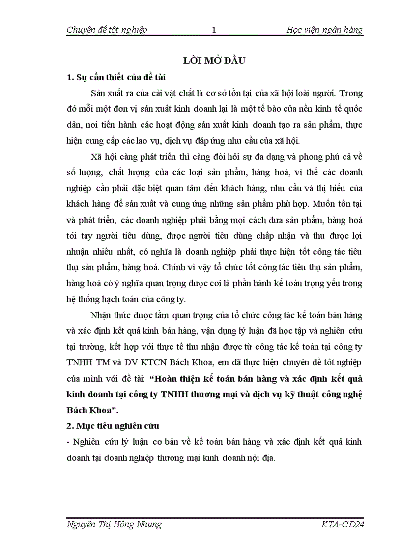 image for page Hoàn thiện kế toán bán hàng và xác định kết quả kinh doanh tại công ty tnhh thương mại và dịch vụ kỹ thuật công nghệ bách khoa