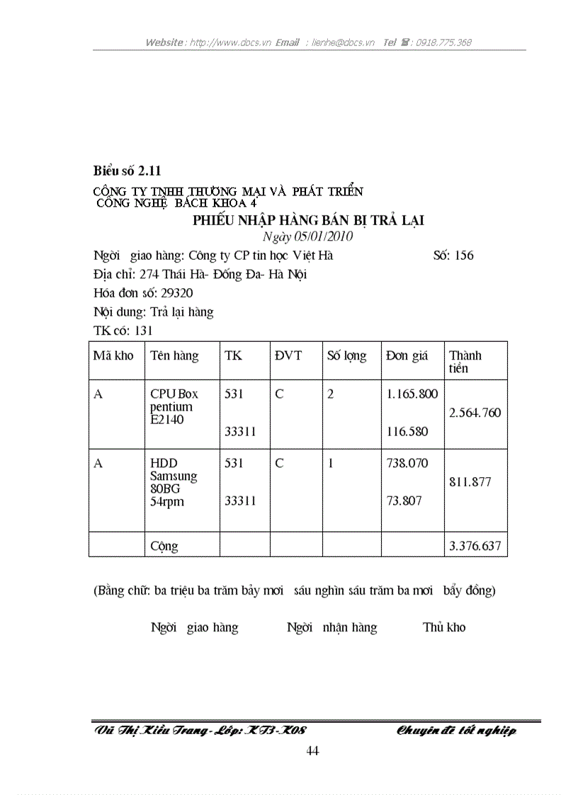 image for page Hoàn thiện công tác kế toán tiêu thụ và xác định kết quả tiêu thụ hàng hoá tại Công ty TNHH thương mại và phát triển công nghệ Bách Khoa 4