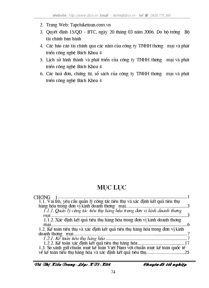 image for page Hoàn thiện công tác kế toán tiêu thụ và xác định kết quả tiêu thụ hàng hoá tại Công ty TNHH thương mại và phát triển công nghệ Bách Khoa 4