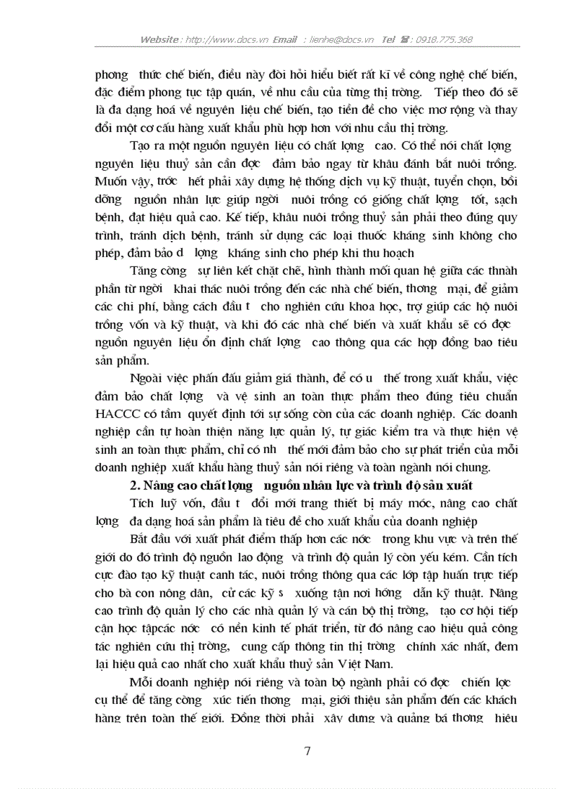 image for page Xuất khẩu thuỷ sản ở việt nam