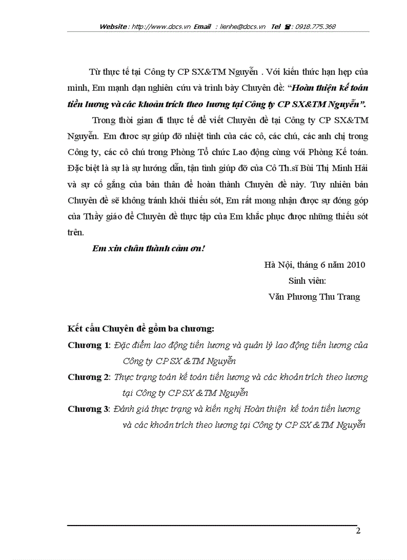 image for page Hoàn thiện kế toán tiền lương và các khoản trích theo lương tại Công ty CP SX TM Nguyễn