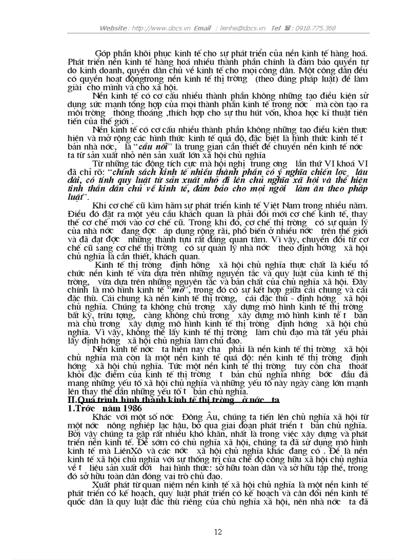 image for page Quá trình hình thành và phát triển nền kinh tế thị trường theo định hướng xã hội chủ nghĩa ở Việt Nam