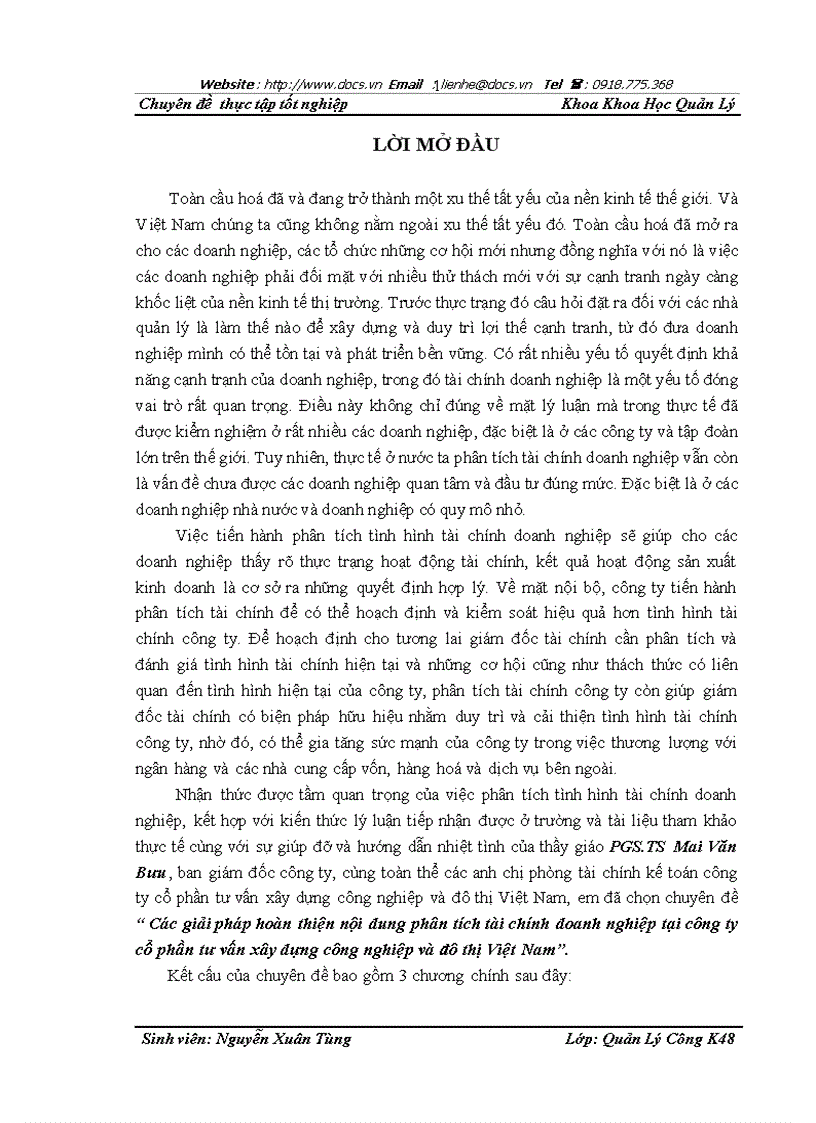 image for page Các giải pháp hoàn thiện nội dung phân tích tài chính doanh nghiệp tại công ty cổ phần tư vấn xây dựng công nghiệp và đô thị Việt Nam