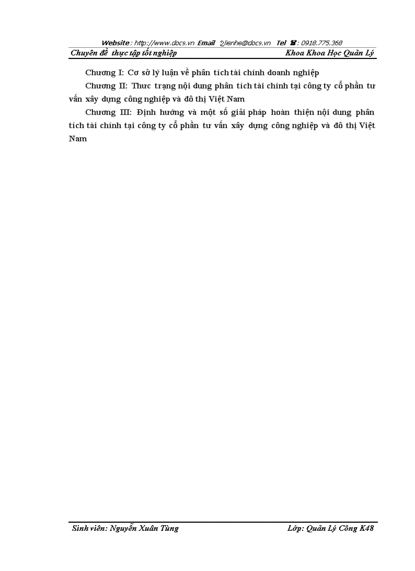 image for page Các giải pháp hoàn thiện nội dung phân tích tài chính doanh nghiệp tại công ty cổ phần tư vấn xây dựng công nghiệp và đô thị Việt Nam