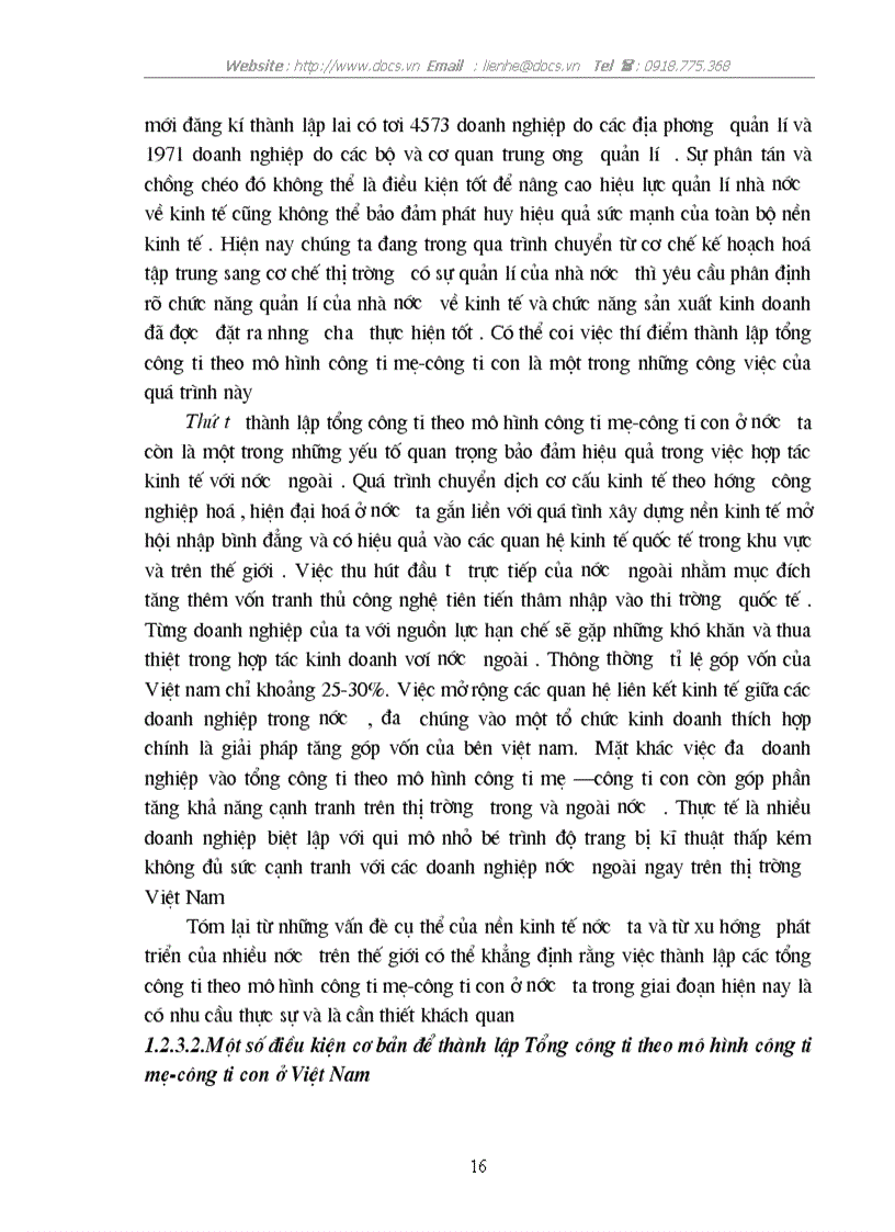 image for page Tính tất yếu khách quan và con đường hình thành công ty mẹ công ty con ở Việt Nam
