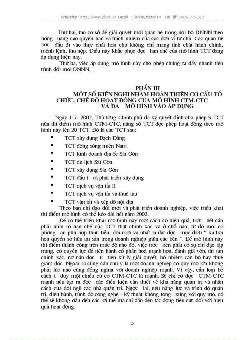 image for page Khả năng vận dụng mô hình công ty mẹ công ty con trong nền kinh tế Việt Nam