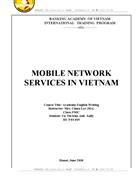 Mobile network services in vietnam lt Eng gt