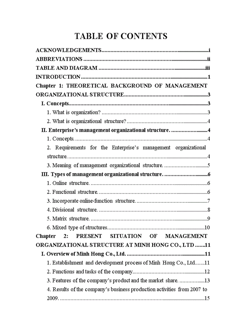 image for page How to gradually perfect management organizational structure at Minh Hong Limited Company lt Eng gt