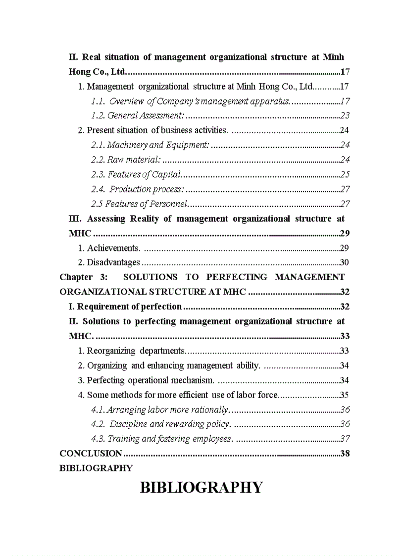 image for page How to gradually perfect management organizational structure at Minh Hong Limited Company lt Eng gt