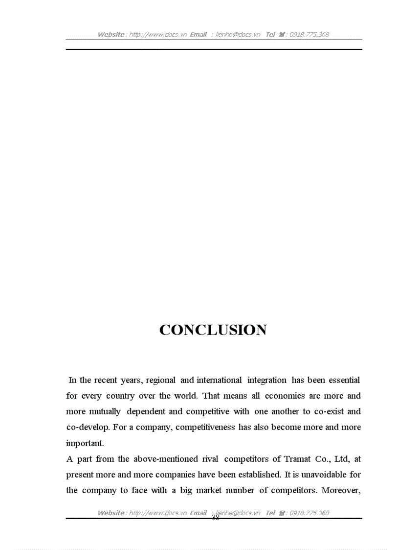 image for page Competitiveness in trading activities of Trading Scientific Technological Materials Co Ltd Tramat Co Ltd lt Eng gt