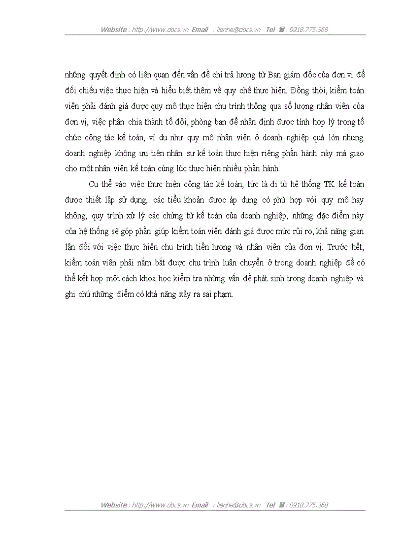image for page Quy trình kiểm toán chu trình tiền lương và nhân viên trong kiểm toán BCTC do công ty TNHH Ernst Young Việt Nam thực hiện