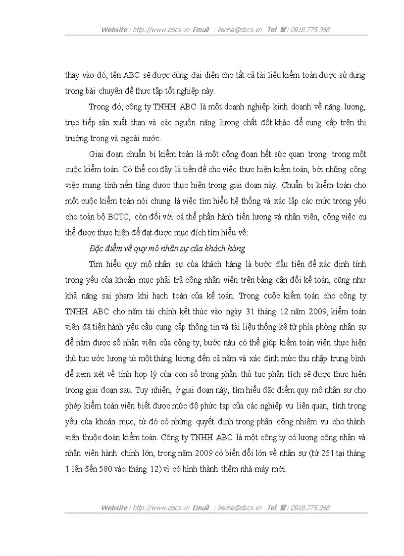 image for page Quy trình kiểm toán chu trình tiền lương và nhân viên trong kiểm toán BCTC do công ty TNHH Ernst Young Việt Nam thực hiện