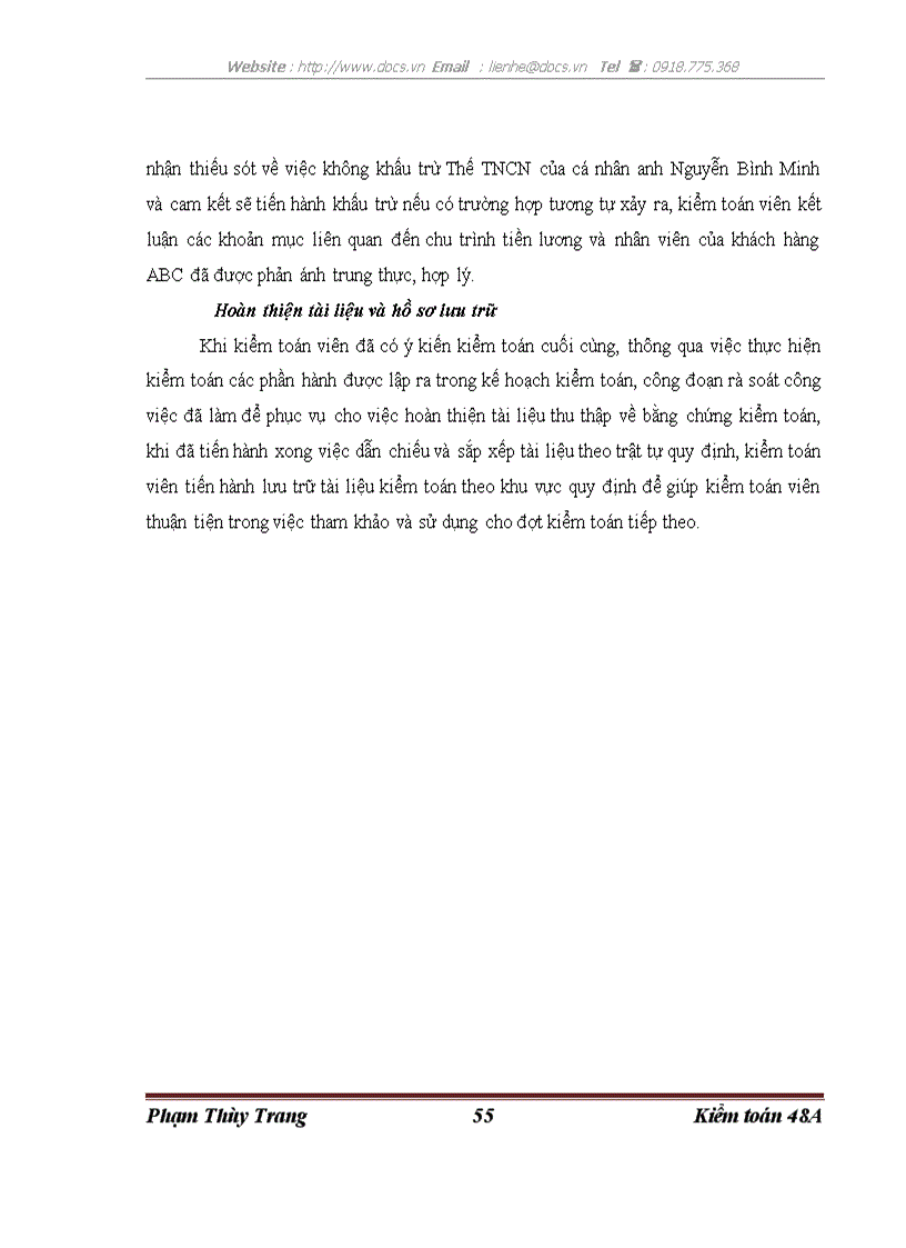 image for page Quy trình kiểm toán chu trình tiền lương và nhân viên trong kiểm toán BCTC do công ty TNHH Ernst Young Việt Nam thực hiện