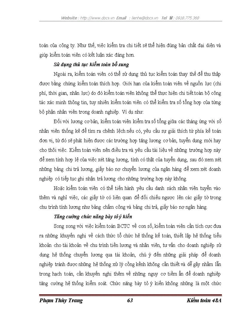 image for page Quy trình kiểm toán chu trình tiền lương và nhân viên trong kiểm toán BCTC do công ty TNHH Ernst Young Việt Nam thực hiện