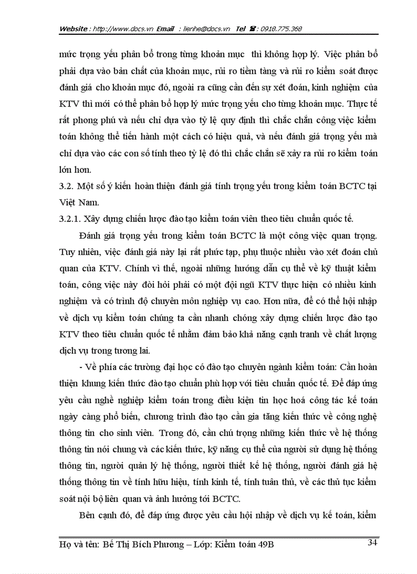 image for page Trọng yếu trong kiểm toán và qui trình đánh giá tính trọng yếu trong kiểm toán báo cáo tài chính