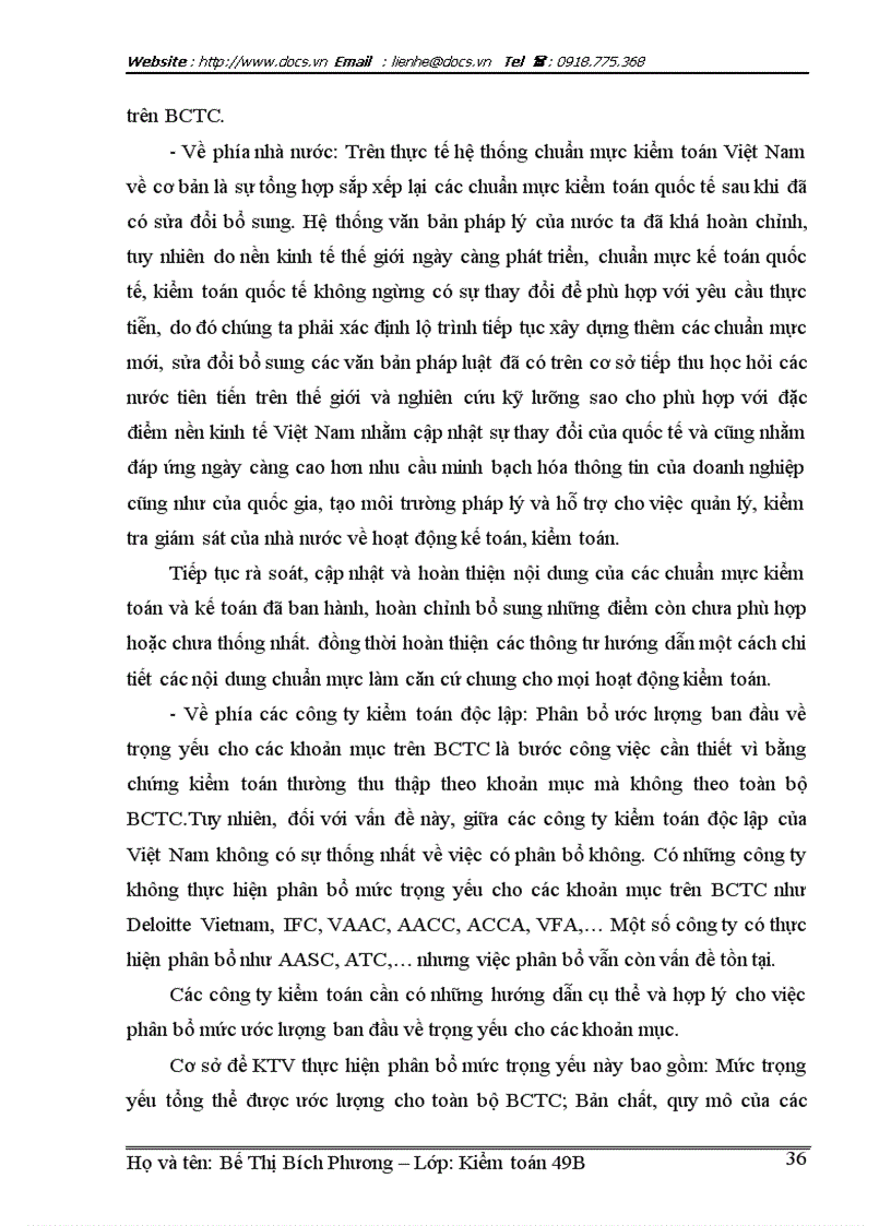 image for page Trọng yếu trong kiểm toán và qui trình đánh giá tính trọng yếu trong kiểm toán báo cáo tài chính